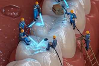 do visually explain complex medical concept with ai animation, dental animation