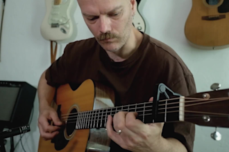 teach you acoustic guitar from beginner to advanced