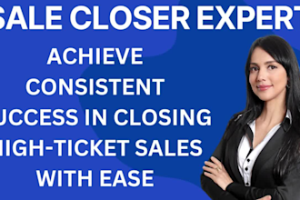 be your high ticket commission sales closer sales representative sales agent