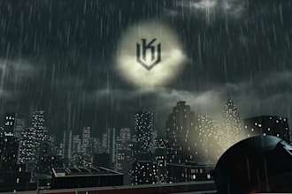create this cinematic 3d movie logo intro