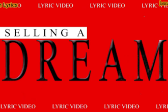 make christmas lyric video for your songs in HD or 4k