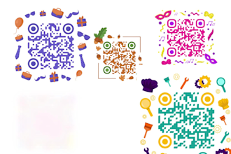 create unique custom qr code design