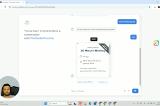 build human interactive chatbot using voiceflow
