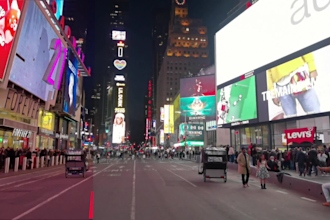 create an ultrarealistic billboard vfx video