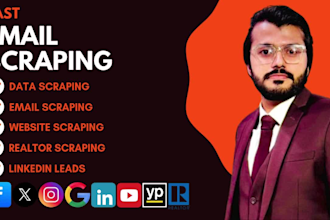 do email scraping, web scraping, website data scraping