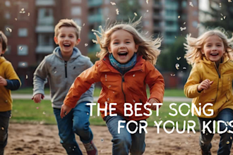 write children song, nursery rhymes, lullaby, kids music, youtube kids songs