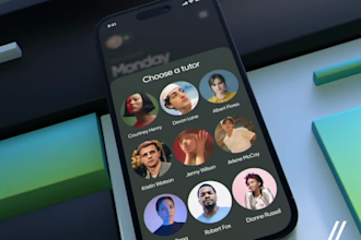 create mobile app UI animation, app demo video, app promo, onboarding animation