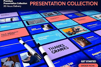 design a custom business presentation slide deck in powerpoint or google slides