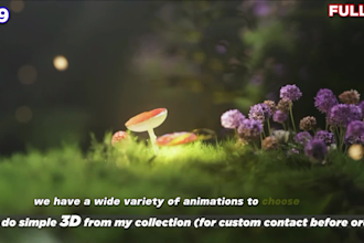 create animated logo intro video
