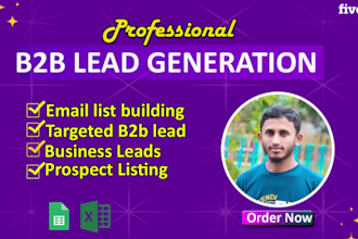 do b2b linkedin lead generation and b2b email list building