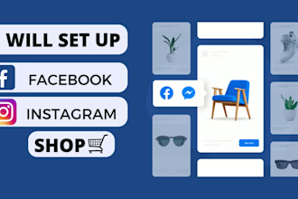 setup facebook and instagram shop and add products