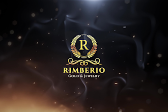 make luxury 3d animated logo video and youtube intro video