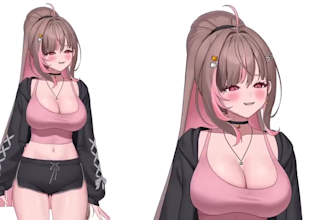 draw and rig pro live2d model vtuber model chibi 2d vtuber anime vtuber rigging