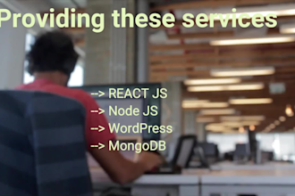 build complete react or wordpress website