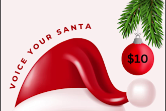 voice a santa christmas message early, beat the rush
