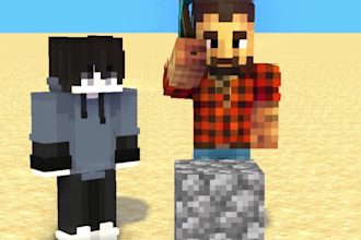 mine craft 3d animation