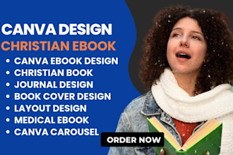 do canva ebook christian ebook,children book,medical ebook,sport ebook design