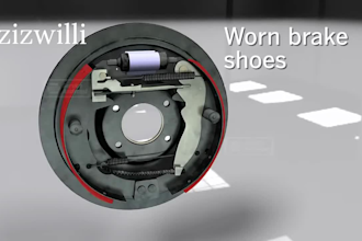 design wheel rim, alloy wheel and commercial car wheel spin animation video