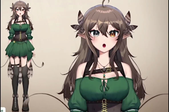 draw and rig vtuber model, live 2d vtuber model, 2d vtuber model