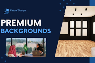 create eye grabbing google meet and zoom virtual backgrounds