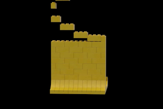 transform your 2d flat logo to 3d rendered image