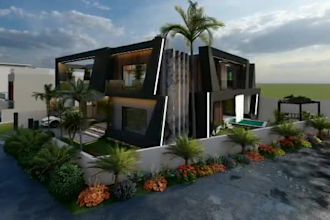 do 3d architectural exterior house 3d floor plan
