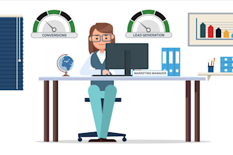create custom 2d animated explainer video as sales video
