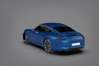 do a realistic automotive car render or animation