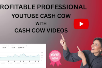 create a professional cash cow videos, youtube automation, with cash cow