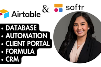 be your airtable, airtable database, automation, interface, softr webapp  expert