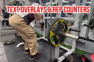 edit gym workout and fitness videos for social media