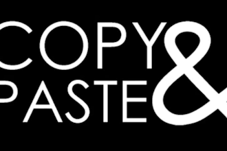 provide copy and paste service