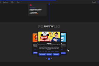 create a personal portfolio and resume website