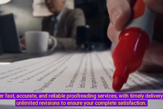 professionally proofread and edit your ebooks and documents and correct errors