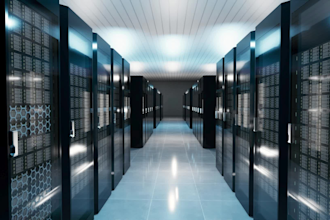 do 3d industrial warehouse, server room design for ai data centre