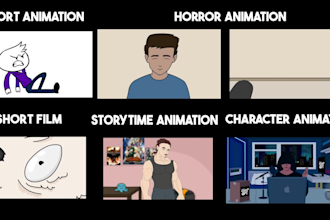 do fully custom 2d cartoon animation video, character animated stories, crypto
