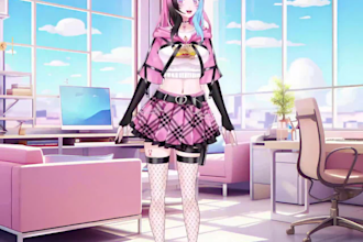 live2d vtuber model,rig,steampunk, vroid,pngtuber,animaze,pfp,anime,chibi,nsfw