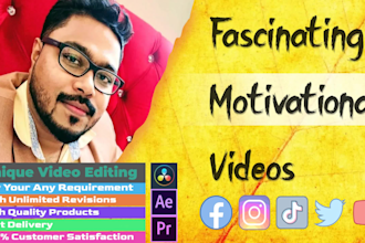 edit your inspirational motivational video for youtube