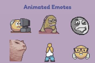 make pixel art emotes and stickers for social media