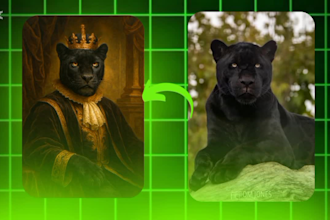 create a custom royal pet portrait using ai art