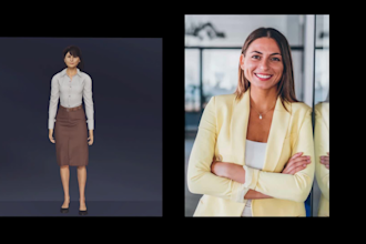 make custom 3d realistic human model