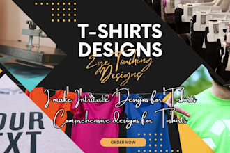 make typography and cartoon t shirt designs