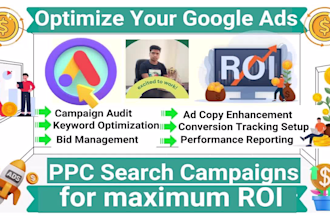 audit and optimize google ads PPC search campaigns for maximum ROI