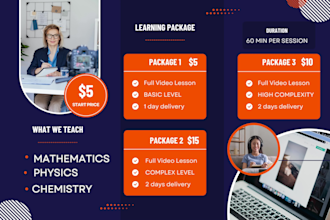 be your math physics chemistry tutor