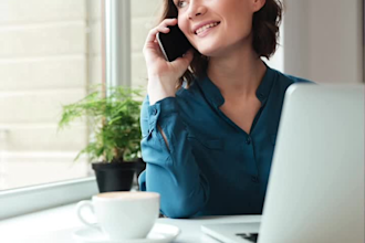 b ai receptionist conversating with missed callers for leads, transfers, reviews