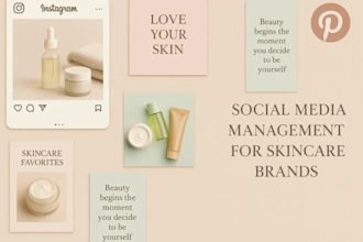 manage pinterest and instagram for your skin care or beauty brand