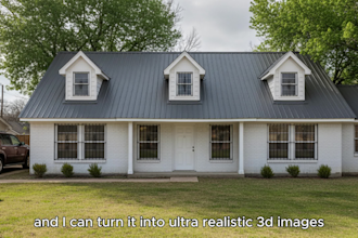 transform your 2d elevation, sketch into realistic 3d images