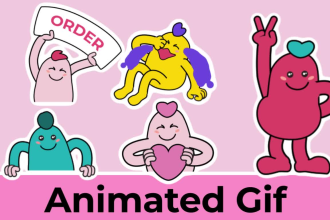 animated sticker gif animation for instagram and nft