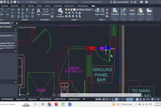 design  electrical plan for residential and commercial buildings in autocad