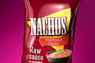 make stunning 3d chips animation, can animation, snacks animation video ads